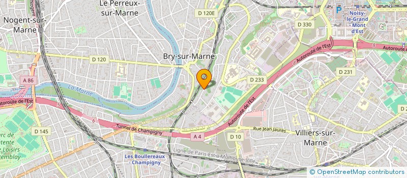 localisation de l'entreprise SCI DU 84 R DU GENERAL DE GAULLE à BRY-SUR-MARNE