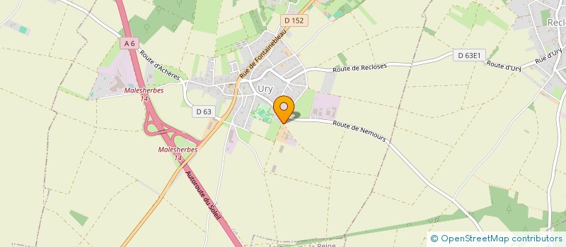 localisation de l'entreprise SCI DU 84 RUE DE FRANCE  URY