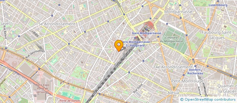 localisation de l'entreprise SCI DU 84 RUE DE LA PROCESSION  PARIS