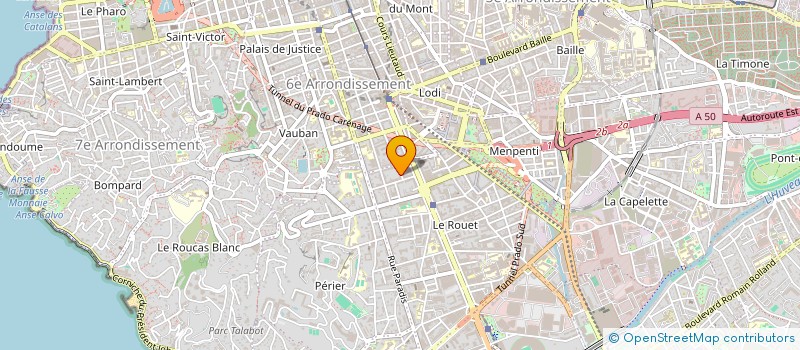 localisation de l'entreprise SCI DU 85 BD RABATAU à MARSEILLE