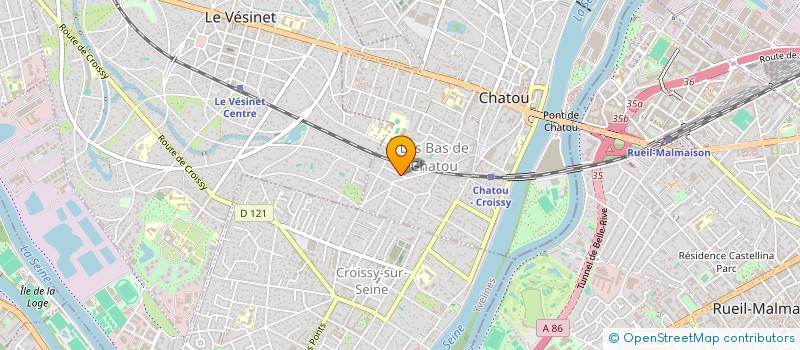 localisation de l'entreprise SCI DU 86  CHATOU