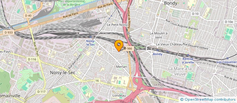 localisation de l'entreprise SCI DU 86 RUE DES PYRENEES à NOISY-LE-SEC