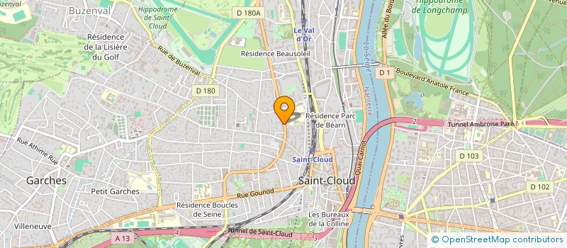 localisation de l'entreprise SCI  DU 87 BD DE LA REPUBLIQUE à SAINT-CLOUD
