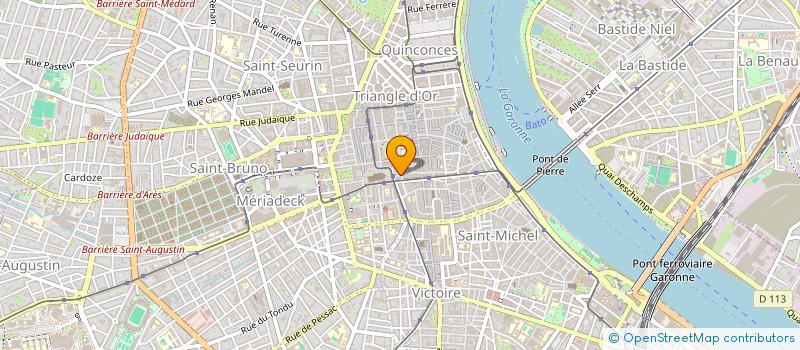 localisation de l'entreprise SCI DU 87 BIS RUE DU LOUP  BORDEAUX