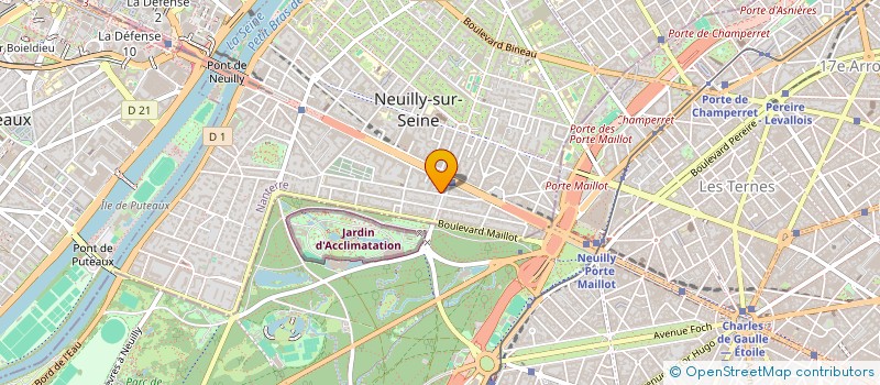localisation de l'entreprise SCI DU 87 RUE DES CHEVRINS GENNEVILLIERS à NEUILLY-SUR-SEINE