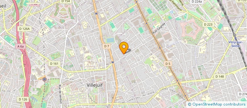 localisation de l'entreprise SCI DU 88 à VILLEJUIF