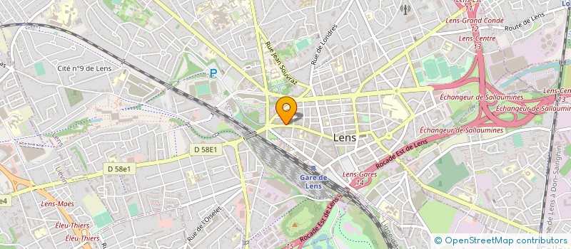 localisation de l'entreprise SCI DU 88 BOULEVARD BASLY  LENS