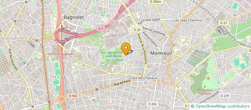 localisation de l'entreprise SCI DU 88 PREAUX à MONTREUIL
