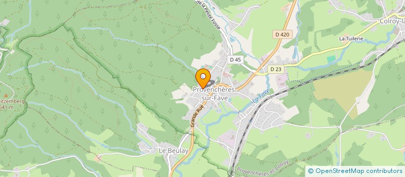 localisation de l'entreprise SCI DU 89 RUE D'ALSACE  PROVENCHERES-ET-COLROY