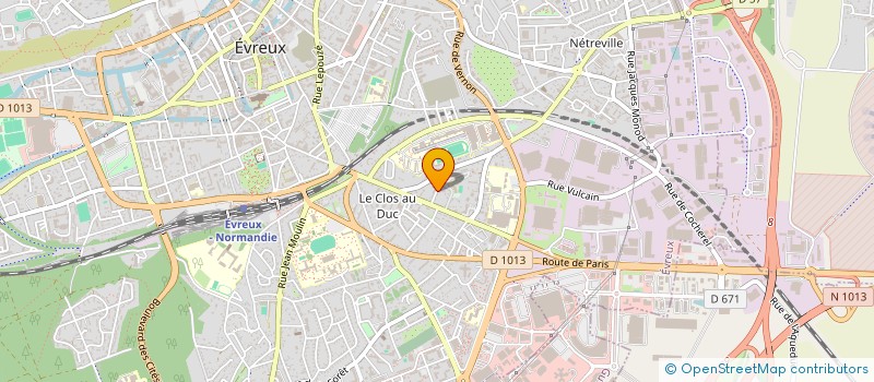 localisation de l'entreprise SCI DU 8BIS RUE DE LA ROCHETTE à EVREUX