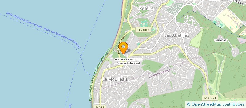 localisation de l'entreprise SCI DU 9 ALLEE DE LUZE  ARCACHON