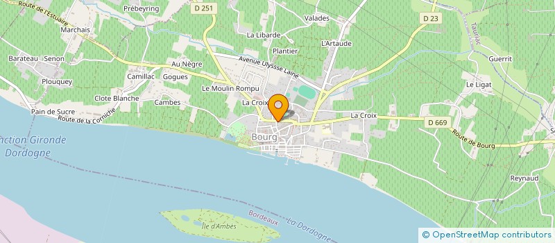 localisation de l'entreprise SCI DU 9 ALLEES FRANCOIS DALLEAU à BOURG