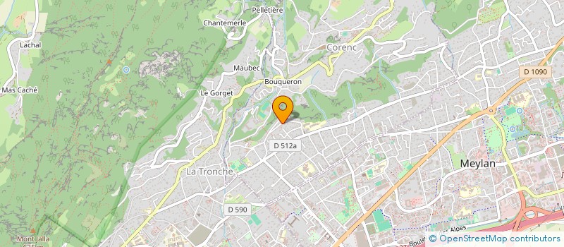 localisation de l'entreprise SCI DU 9 AVENUE DES VIGNES  CORENC