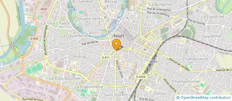 localisation de l'entreprise SCI DU 9 AVENUE ST JEAN D'ANGELY à NIORT