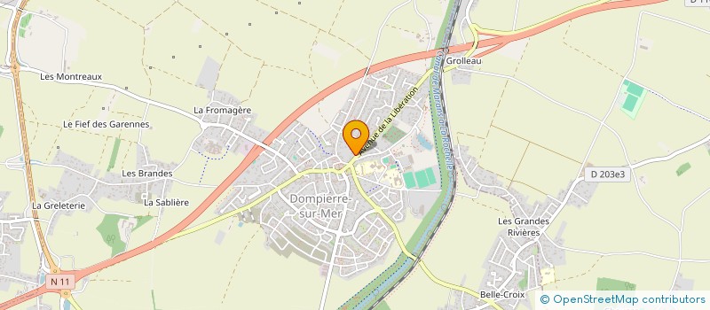 localisation de l'entreprise SCI DU 9 BIS AVENUE DE LA LIBERATION  DOMPIERRE-SUR-MER