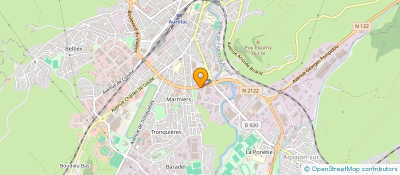 localisation de l'entreprise SCI DU 9 BOULEVARD DE VERDUN à AURILLAC