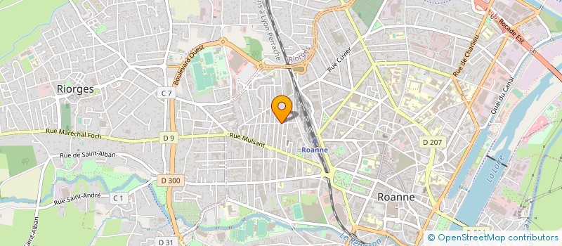 localisation de l'entreprise SCI DU 9 DUCARRE  ROANNE