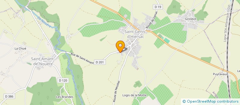 localisation de l'entreprise SCI DU 9 LOTISSEMENT BELHAZARD à SAINT-GENIS-D'HIERSAC