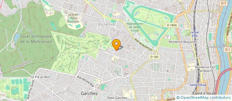 localisation de l'entreprise SCI DU 9 MAIL AMBROISE CROIZAT à GARCHES