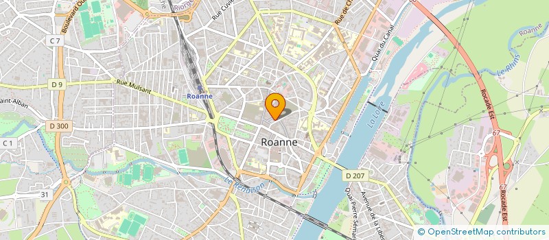 localisation de l'entreprise SCI DU 9 PLACE DU MARCHE  ROANNE