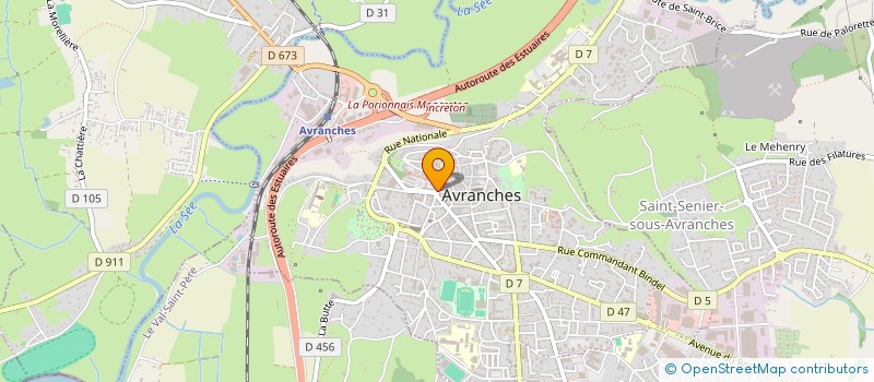 localisation de l'entreprise SCI DU 9 PLACE LITTRE  AVRANCHES