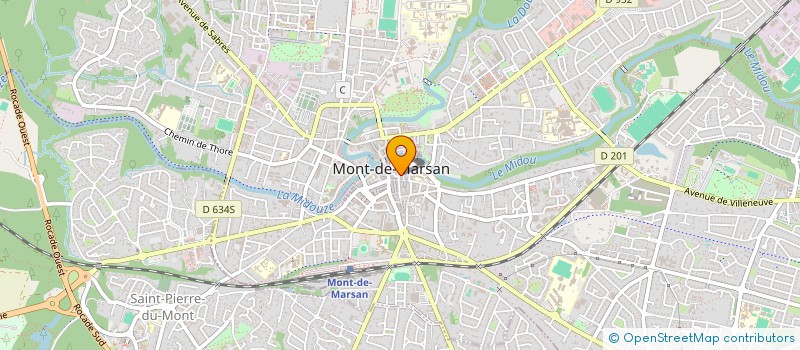 localisation de l'entreprise SCI DU 9 R CAZAILLAS à MONT-DE-MARSAN