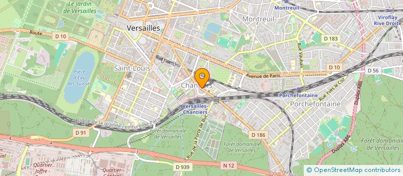 localisation de l'entreprise SCI DU 9 R DES CHANTIERS à VERSAILLES