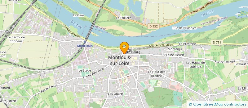 localisation de l'entreprise SCI DU 9 R DU MAL FOCH à MONTLOUIS-SUR-LOIRE