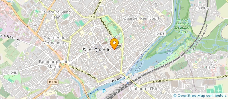 localisation de l'entreprise SCI DU 9 RUE DANTON à SAINT-QUENTIN