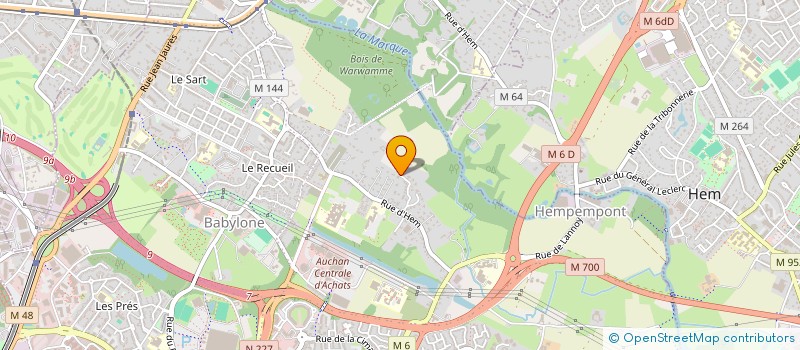 localisation de l'entreprise SCI DU 9 RUE DAUBENTON à VILLENEUVE-D'ASCQ