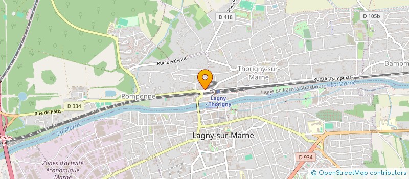 localisation de l'entreprise SCI DU 9 RUE DE LA GARE à POMPONNE