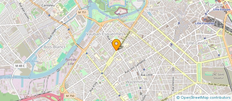localisation de l'entreprise SCI DU 9 RUE DE THOUIN à LILLE