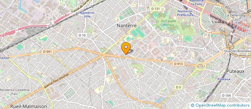 localisation de l'entreprise SCI DU 9 RUE DES CARRIERES  NANTERRE
