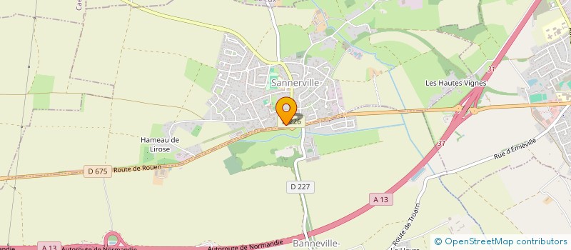 localisation de l'entreprise SCI DU 9 RUE GENERAL LECLERC  SANNERVILLE