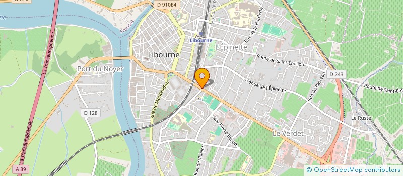 localisation de l'entreprise SCI DU 9 RUE GUADET  LIBOURNE
