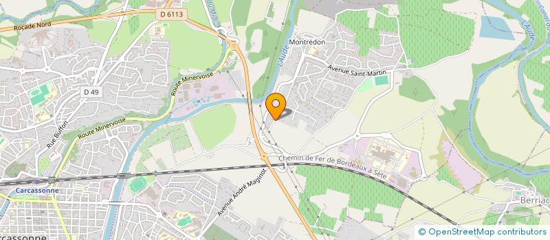 localisation de l'entreprise SCI DU 9 RUE JEAN LECLAIRE à CARCASSONNE