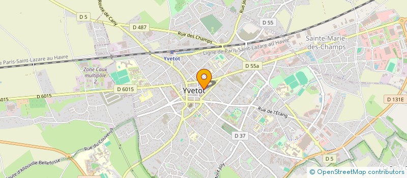 localisation de l'entreprise SCI DU 9 RUE PERCEE  YVETOT