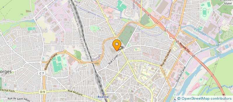 localisation de l'entreprise SCI DU 9 RUE PIERRE DUPONT  ROANNE