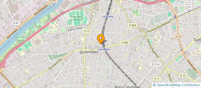 localisation de l'entreprise SCI DU 9 RUE SAINT-HILAIRE à COLOMBES