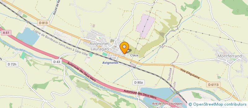 localisation de l'entreprise SCI DU 9 RUE TRAVERSIERE DU BARRY  AVIGNONET-LAURAGAIS