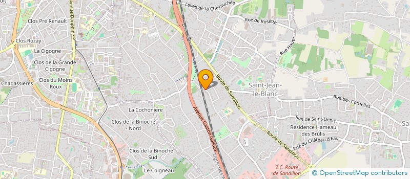 localisation de l'entreprise SCI DU 90BIS RUE DEMAY  SAINT-JEAN-LE-BLANC
