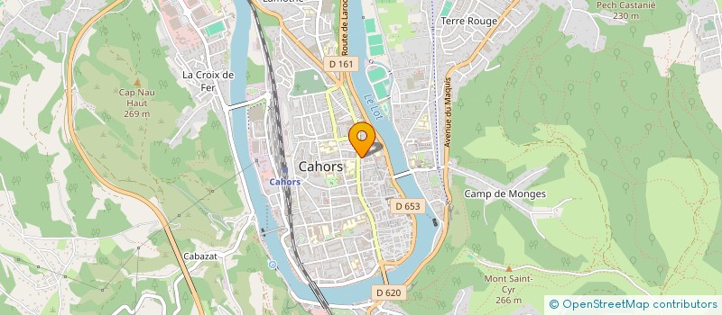 localisation de l'entreprise SCI DU 91 BD GAMBETTA  CAHORS