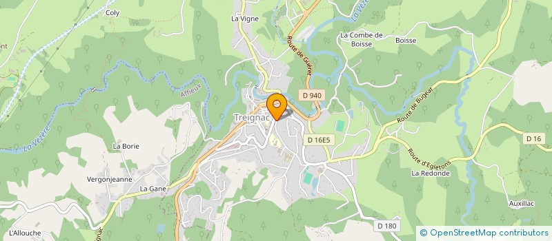 localisation de l'entreprise SCI DU 91 BOULEVARD VICTOR BORDIER  TREIGNAC