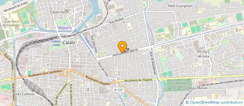 localisation de l'entreprise SCI DU 93 AVENUE LOUIS BLERIOT  CALAIS