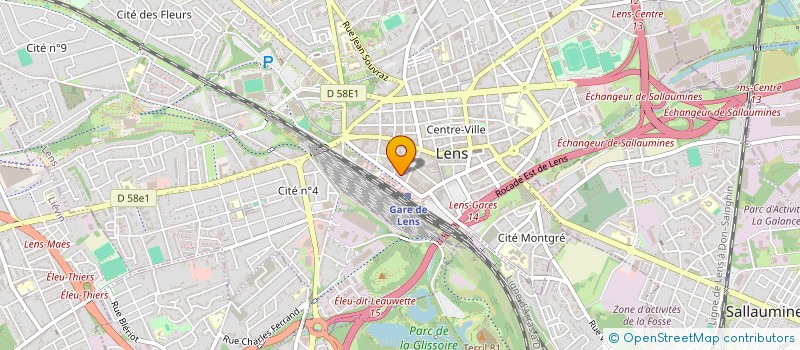 localisation de l'entreprise SCI DU 93 RUE JEAN LETIENNE  LENS