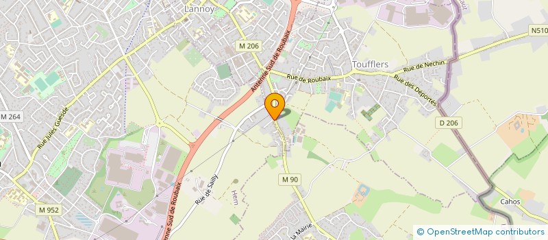 localisation de l'entreprise SCI DU 94-4 RUE DE WILLEMS  HEM