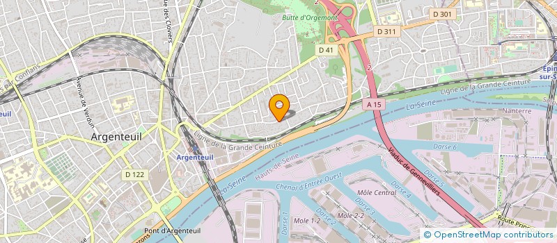 localisation de l'entreprise SCI DU 94 96 RUE D EPINAY  ARGENTEUIL