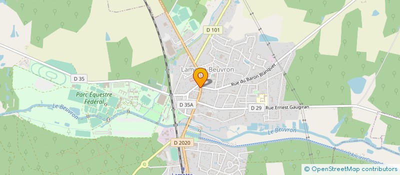 localisation de l'entreprise SCI DU 94 AV DE L HOTEL DE VILLE  LAMOTTE-BEUVRON