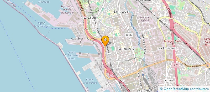 localisation de l'entreprise SCI DU 94 CHEMIN DU LITTORAL à MARSEILLE