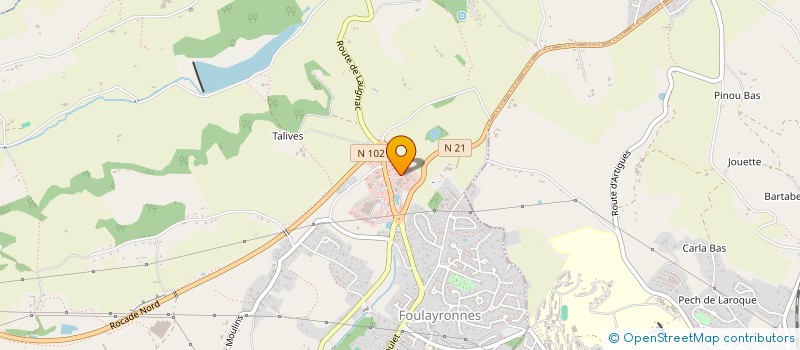 localisation de l'entreprise SCI DU 95 AV DE GAILLARD à FOULAYRONNES